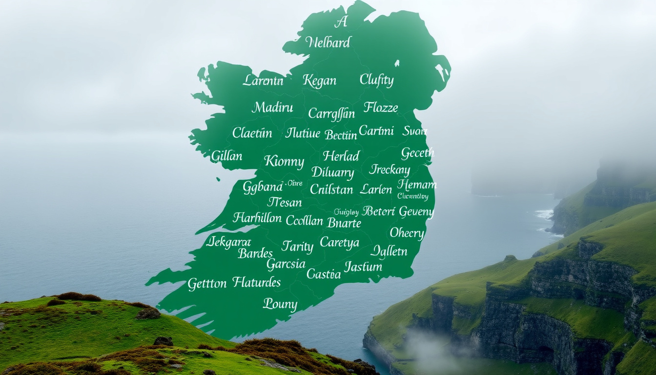 Official Name Counties of Ireland in Irish - Official Names for 32 Counties - Dublin ...